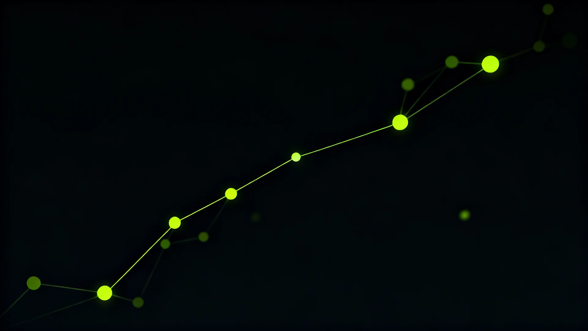 Miniatura do vídeo “Por dentro das maestrias”: um mapa de nós verdes, como as maestrias no HUB.